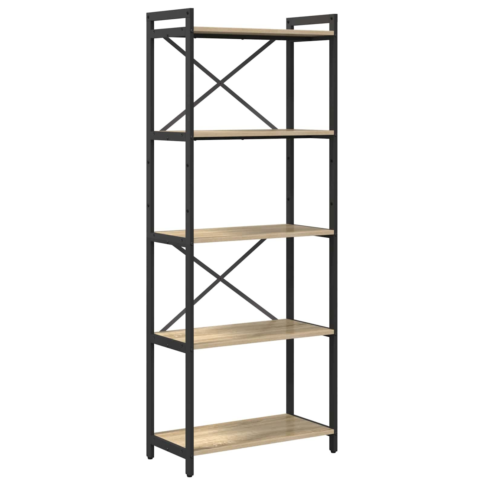 vidaXL Bücherregal Sonoma-Eiche 60 x 30 x 155 cm Holzwerkstoff