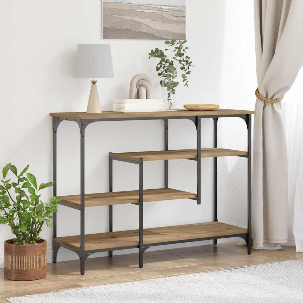 vidaXL Konsolentisch Artisan-Eiche 100 x 35 x 75 cm