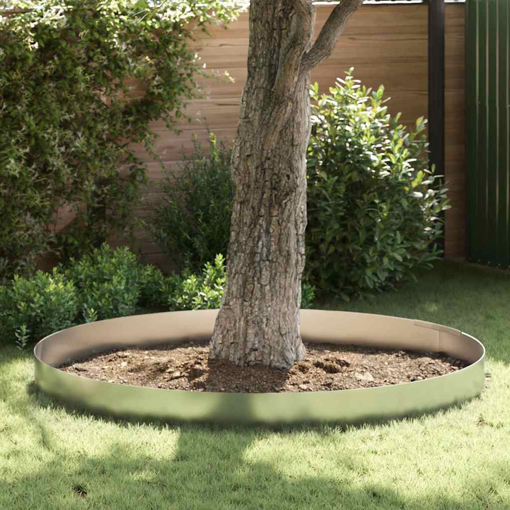 vidaXL Raseneinfassung 4 pcs 450 x 0,05 x 25 cm Verzinkter Stahl