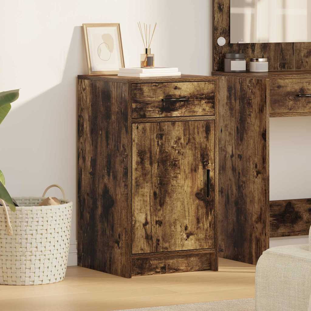 vidaXL Sideboard Geräucherte Eiche 40 x 40,5 x 75 cm Holzwerkstoff