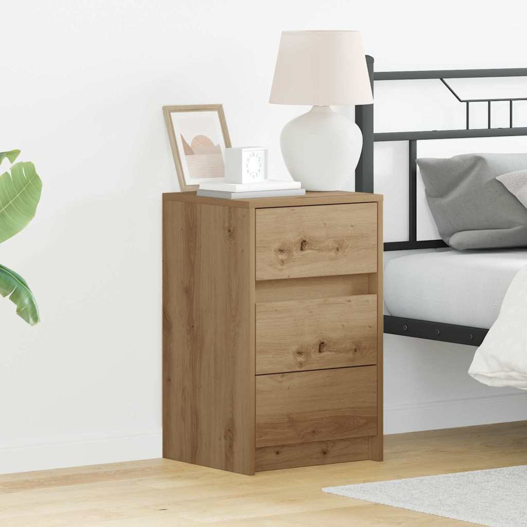 vidaXL Nachttisch Artisan-Eiche 38 x 34 x 61 cm Holzwerkstoff