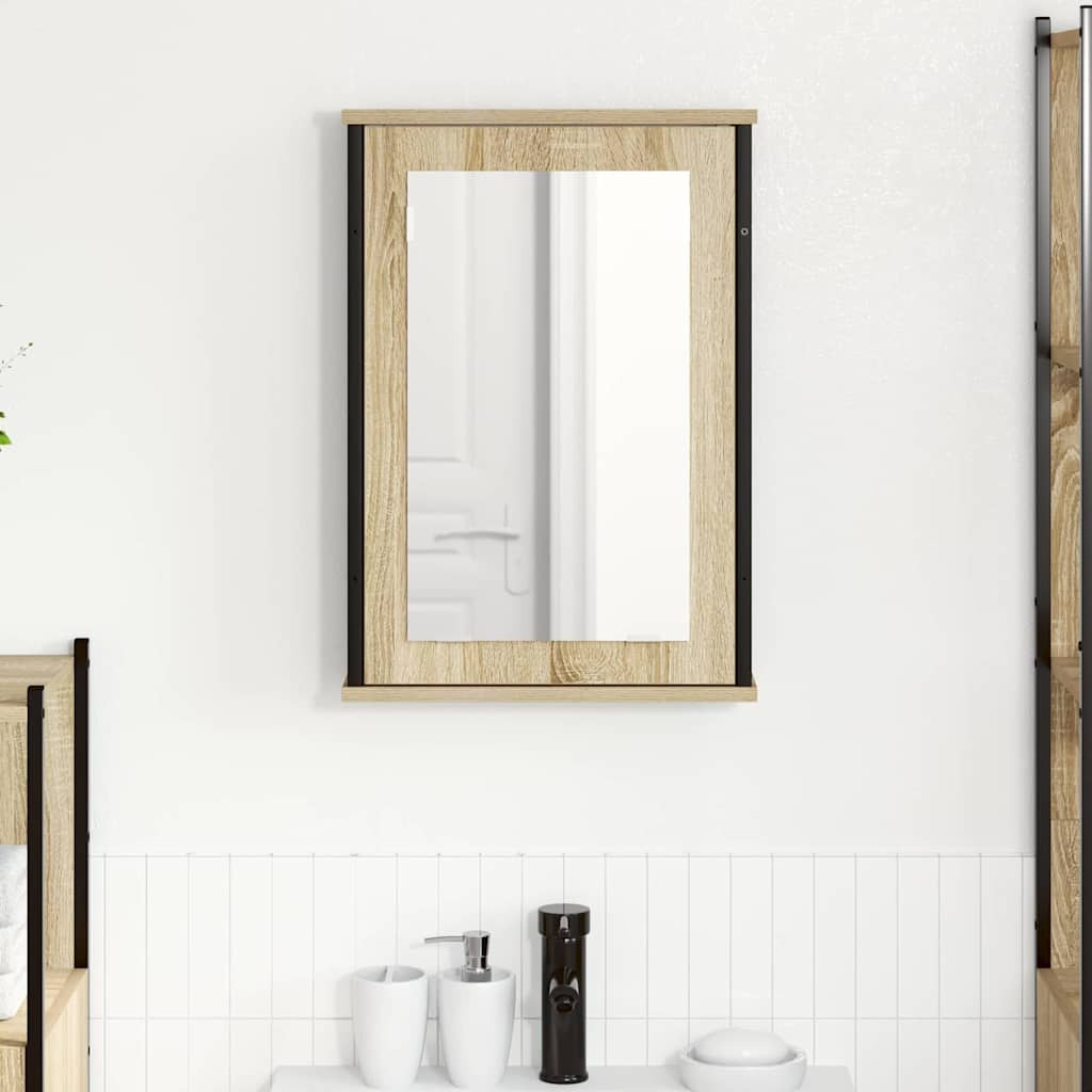 vidaXL Spiegelschrank Sonoma-Eiche 42 x 12 x 60 cm Holzwerkstoff