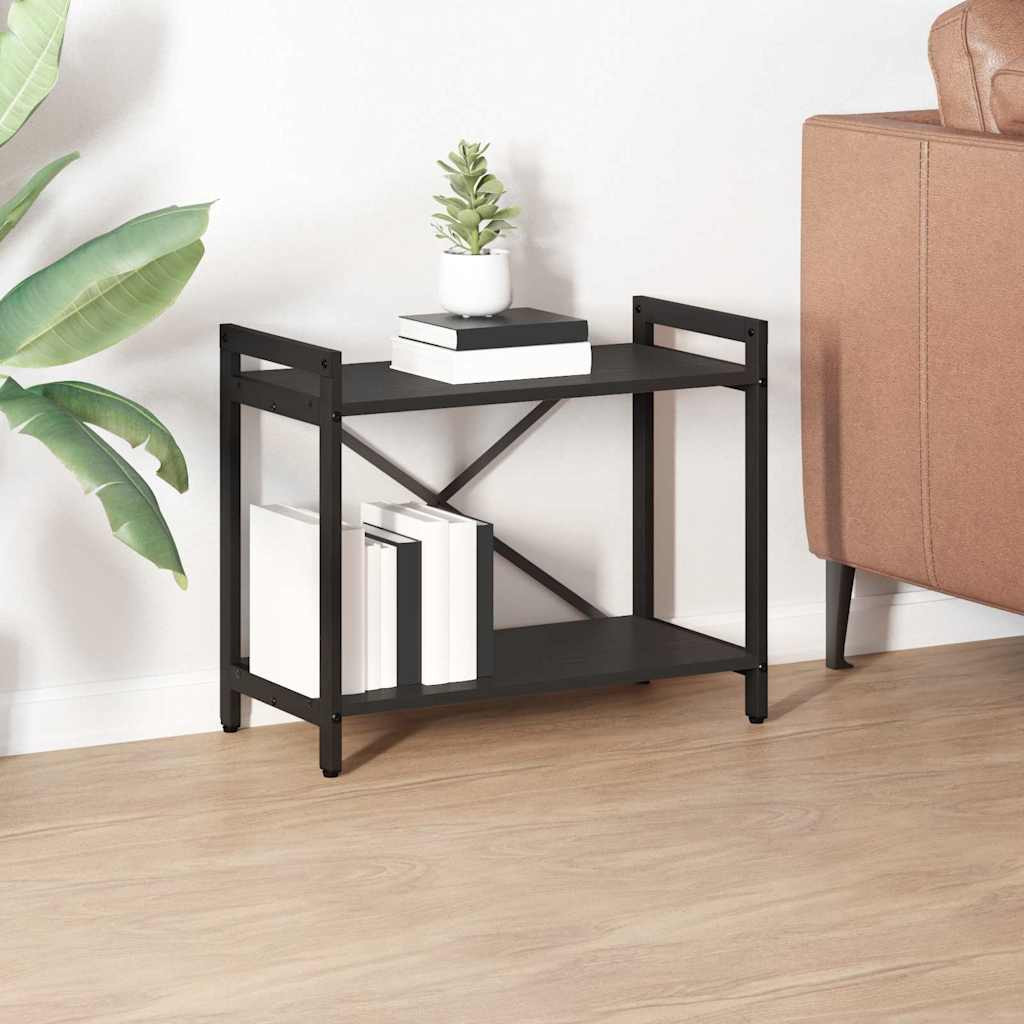 vidaXL Bücherregal Schwarz Eichen-Optik 60 x 30 x 50 cm Holzwerkstoff