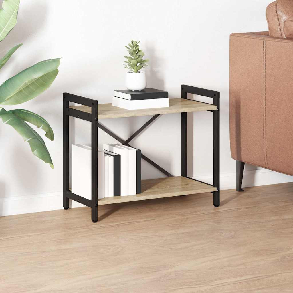 vidaXL Bücherregal Sonoma-Eiche 60 x 30 x 50 cm Holzwerkstoff