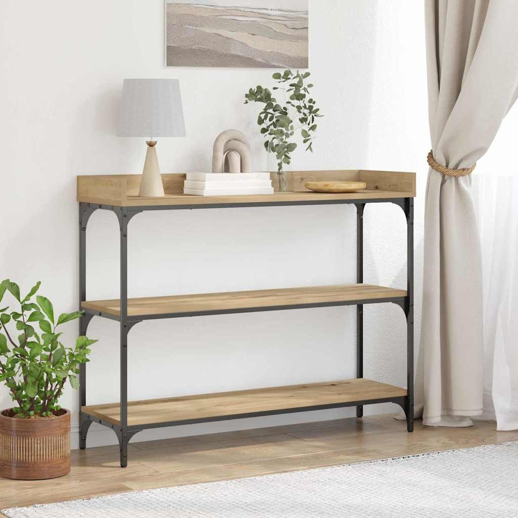vidaXL Konsolentisch Artisan-Eiche 100 x 30 x 80 cm