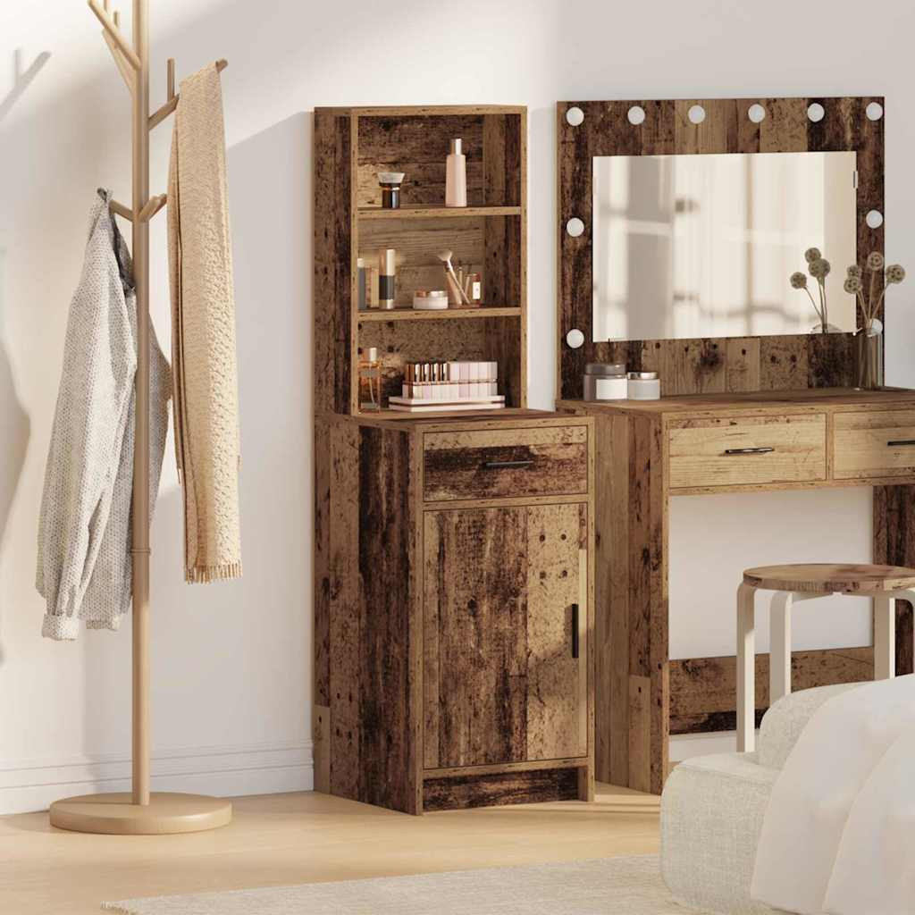 vidaXL Highboard Altholz 40 x 40,5 x 135 cm Holzwerkstoff