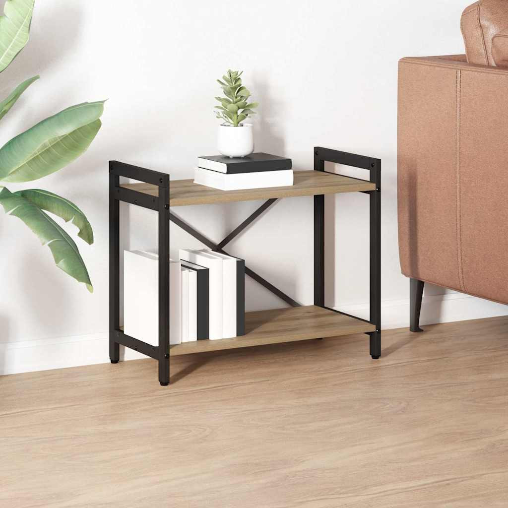 vidaXL Bücherregal 60 x 30 x 50 cm Holzwerkstoff Artisan-Eiche