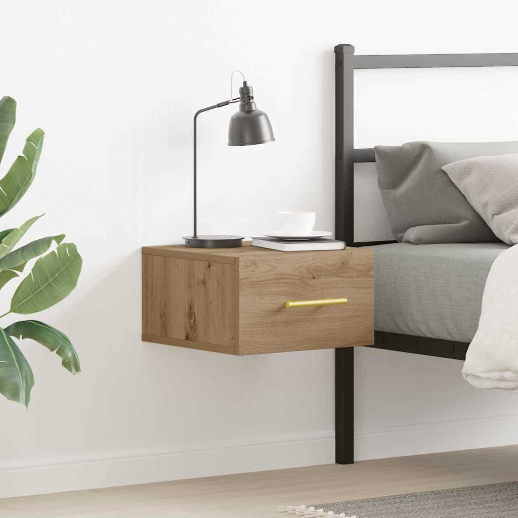 vidaXL Nachttisch 35 x 35 x 20 cm Holzwerkstoff Artisan-Eiche