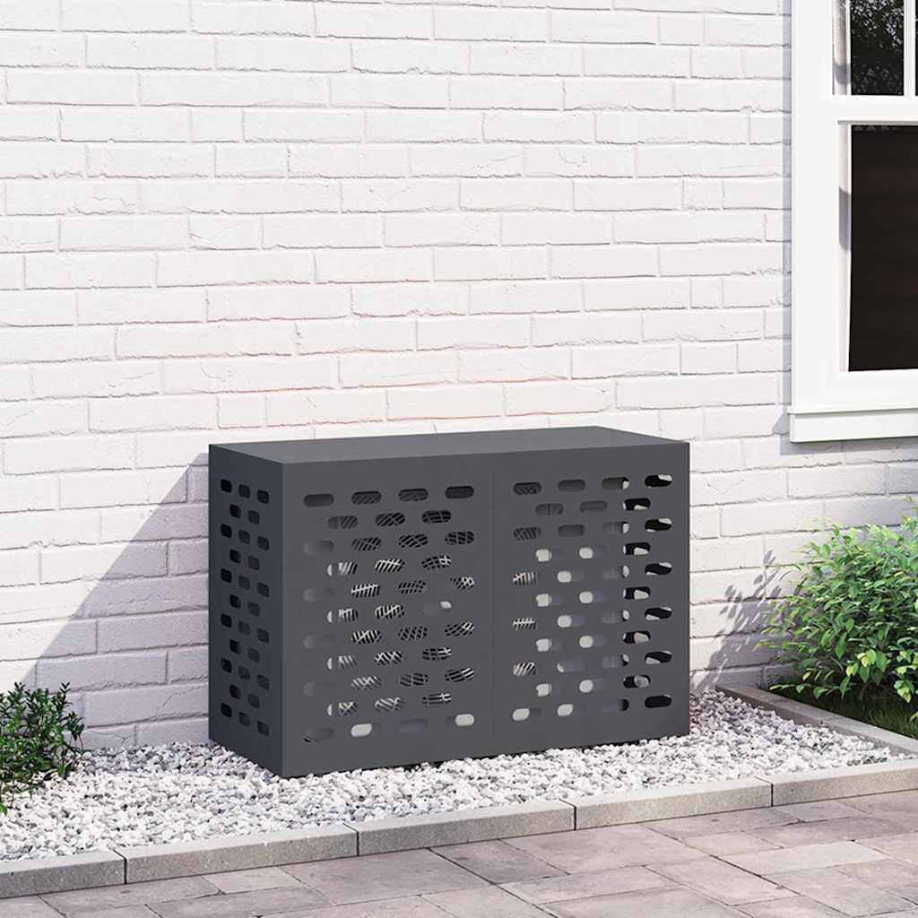vidaXL Klimaanlagenabdeckung Anthrazit 90 x 40 x 60 cm
