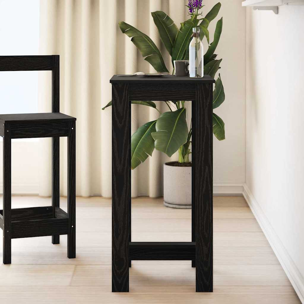 vidaXL Bartisch Schwarz Eichen-Optik 51 x 50 x 103,5 cm Holzwerkstoff