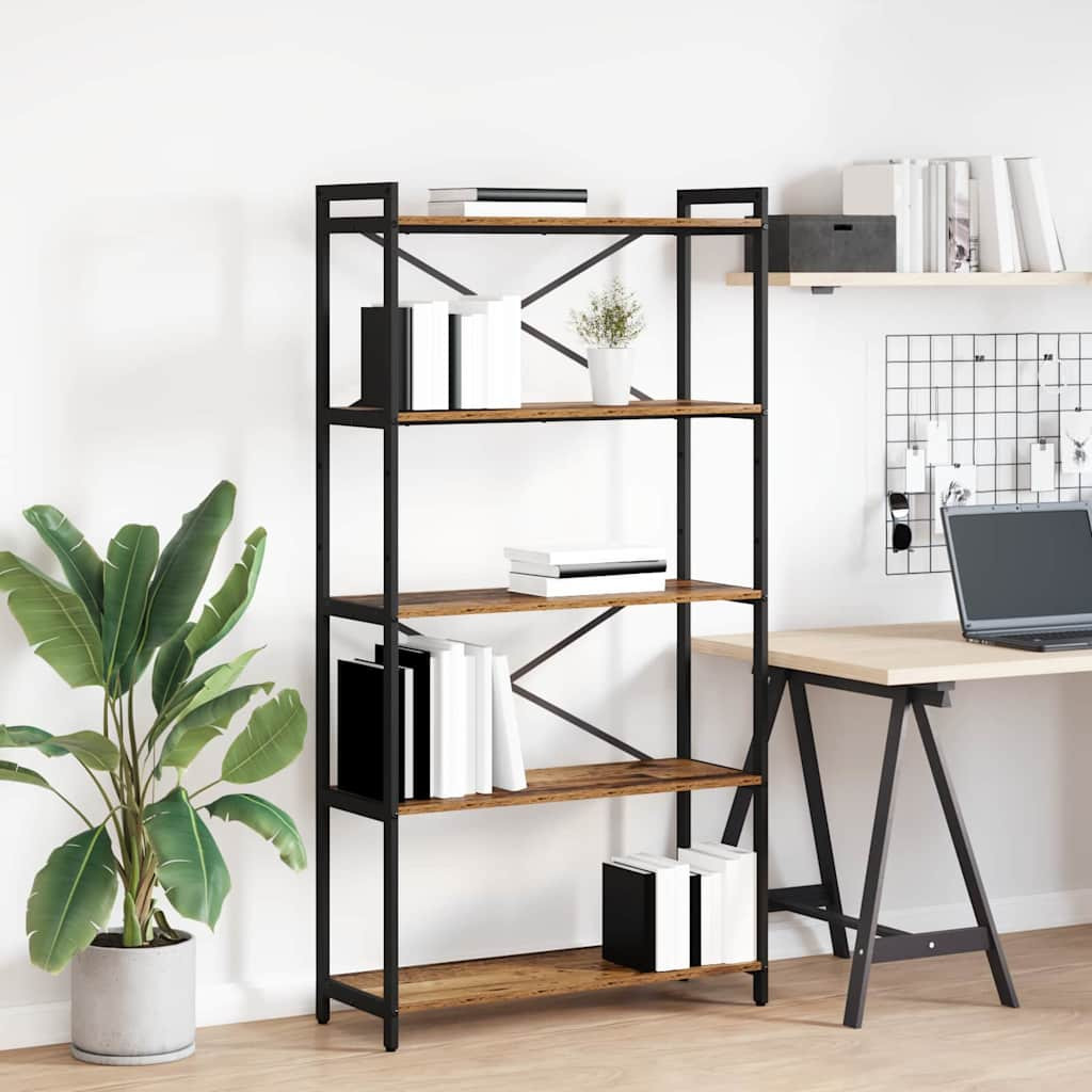 vidaXL Bücherregal Altholz 80 x 30 x 155 cm Holzwerkstoff