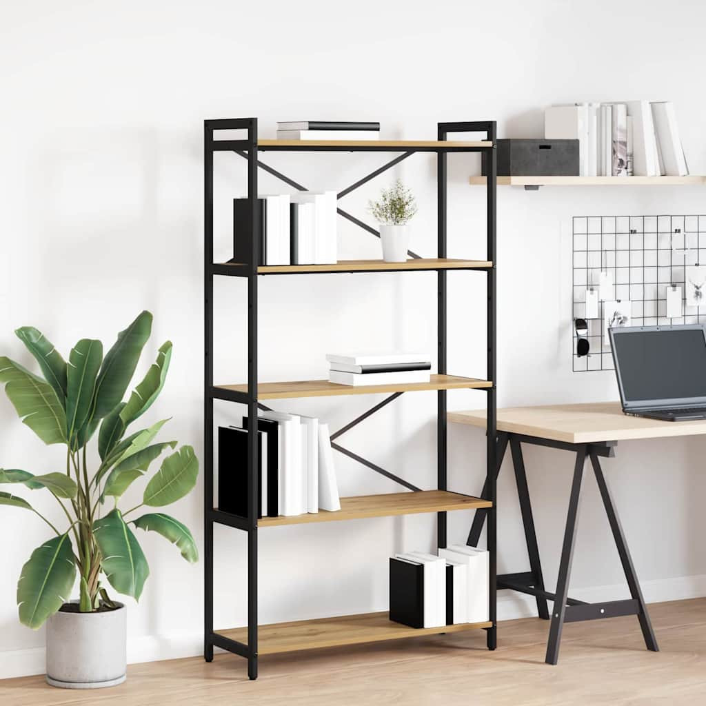 vidaXL Bücherregal 80 x 30 x 155 cm Holzwerkstoff Artisan-Eiche