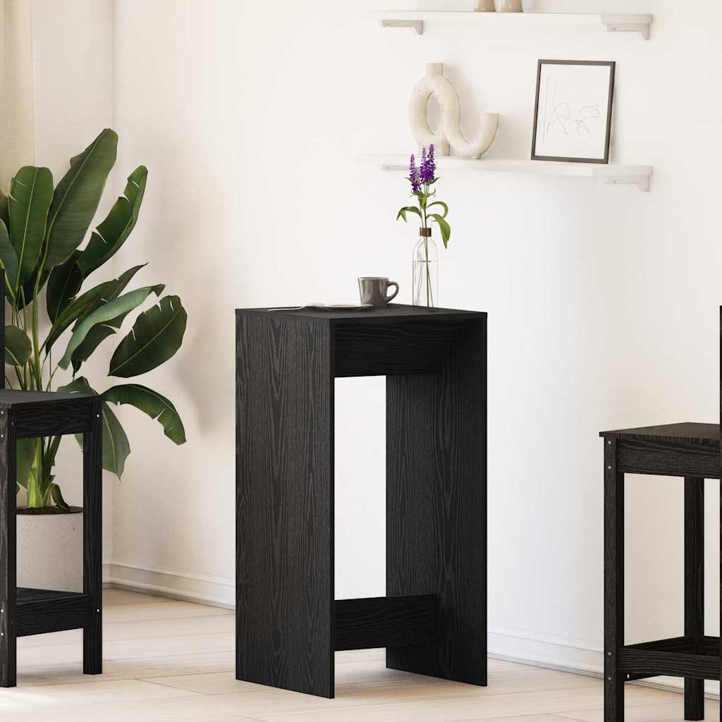vidaXL Bartisch Schwarz Eichen-Optik 51 x 50 x 103,5 cm Holzwerkstoff