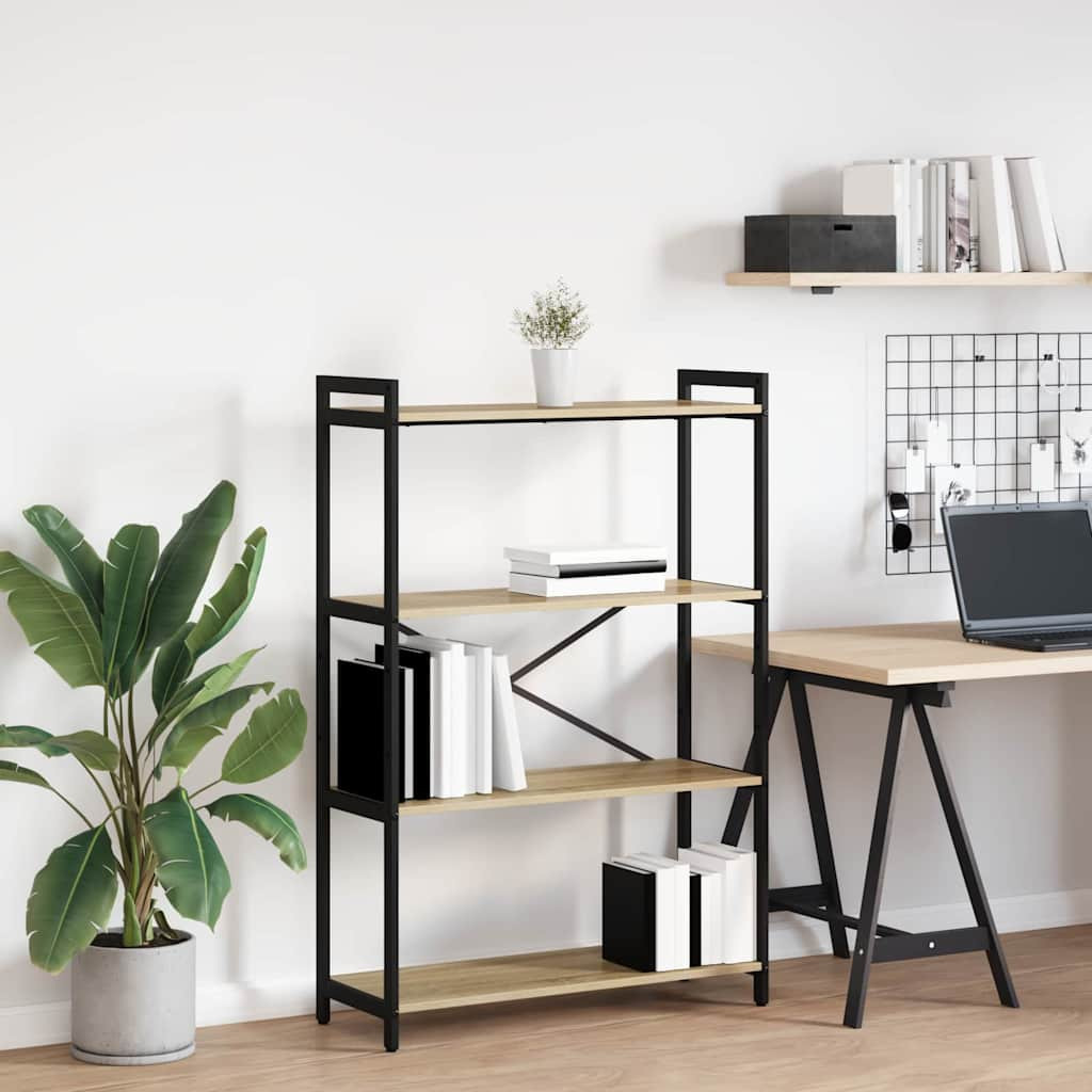 vidaXL Bücherregal Sonoma-Eiche 80 x 30 x 120 cm Holzwerkstoff