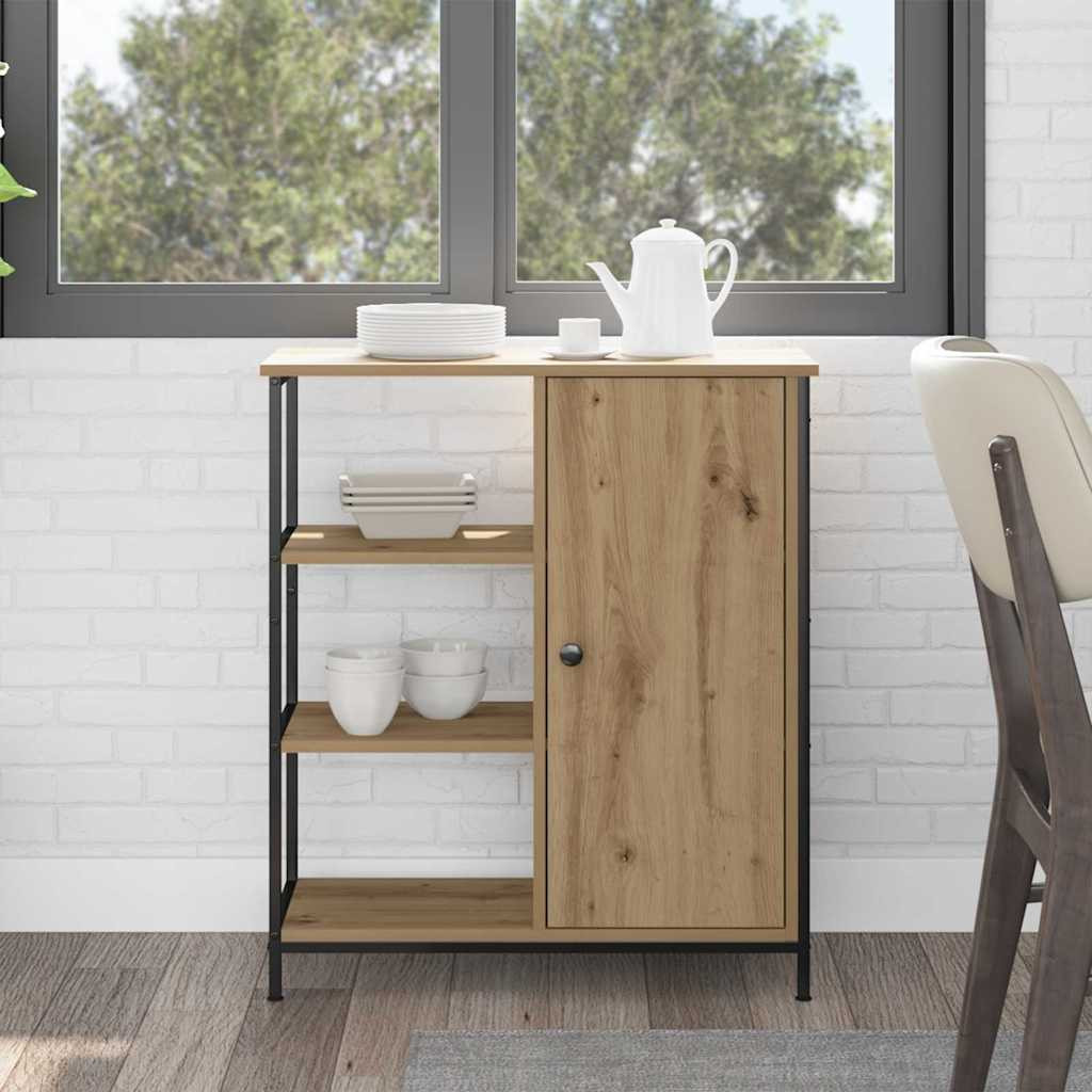 vidaXL Sideboard Artisan-Eiche 70 x 30 x 80 cm