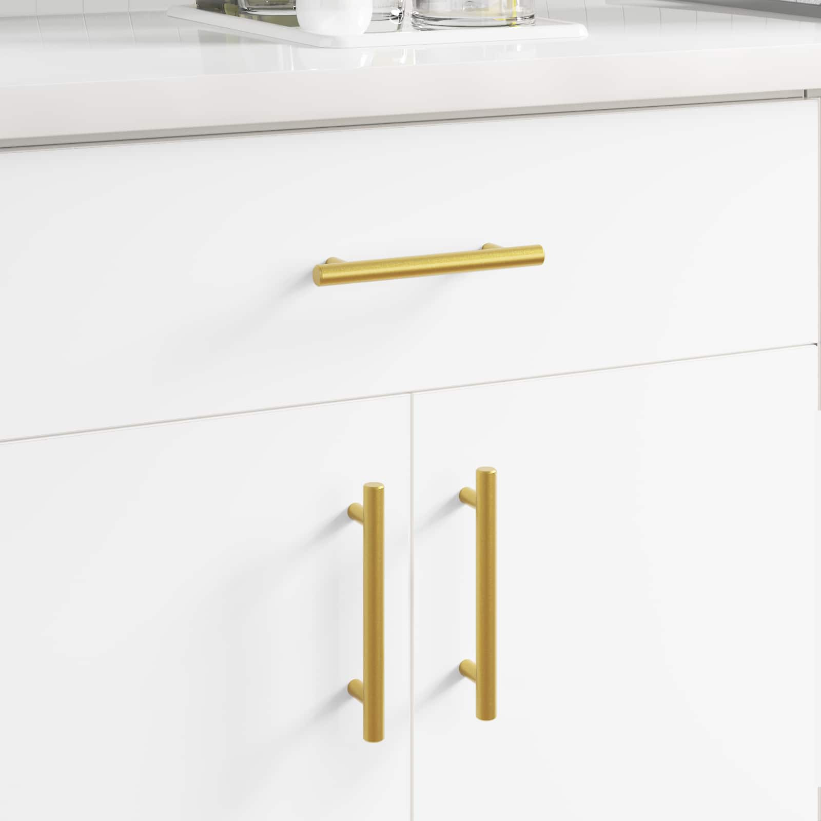 vidaXL Schrankgriff 2 pcs Gold 150 mm Edelstahl