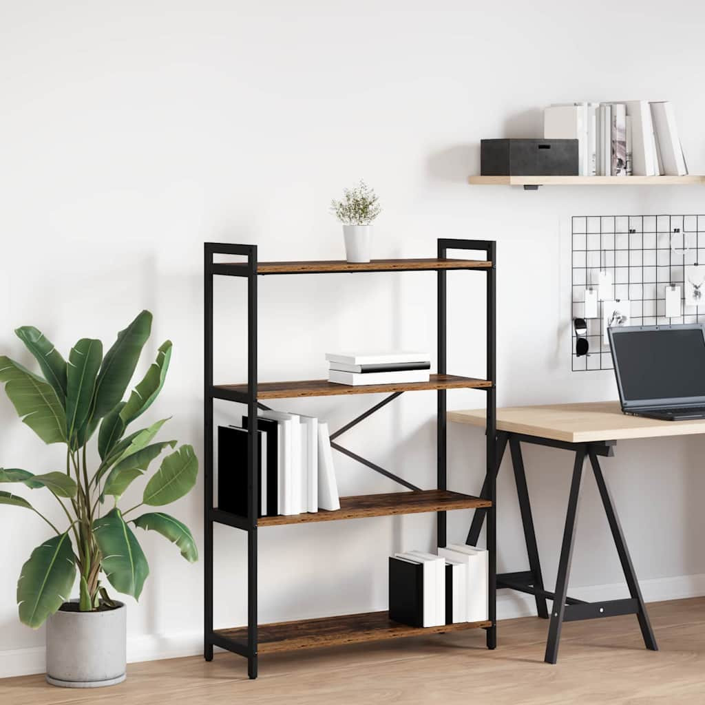 vidaXL Bücherregal Altholz 80 x 30 x 120 cm Holzwerkstoff