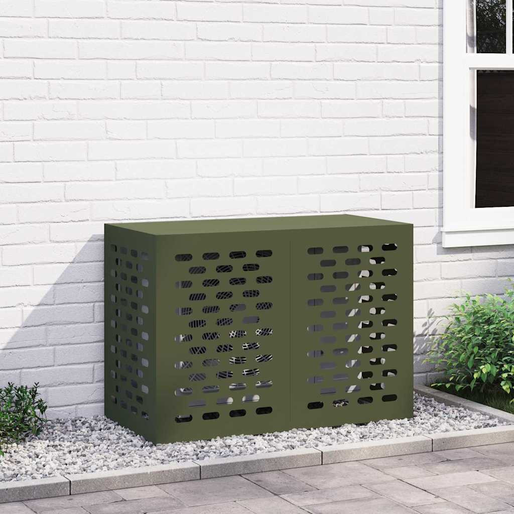 vidaXL Klimaanlagenabdeckung Olivgrün 100 x 50 x 70 cm