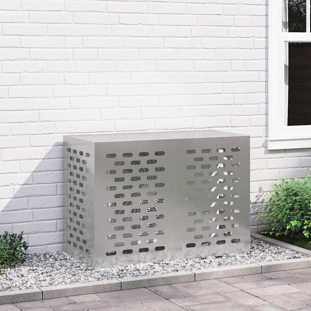 vidaXL Klimaanlagenabdeckung Silber 100 x 50 x 70 cm