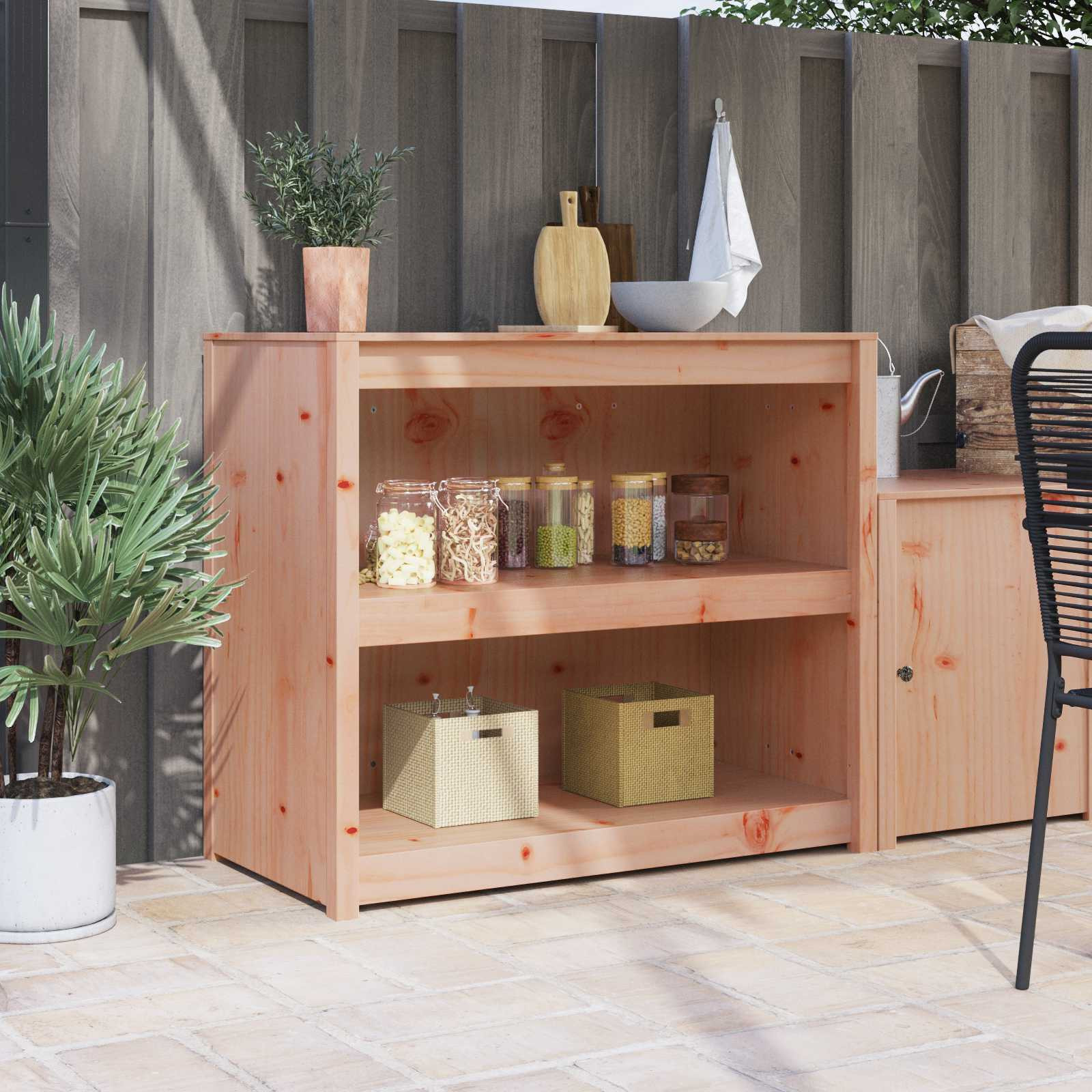vidaXL Küchenschrank MEPPEL Braun Eichen-Optik 106 x 55 x 92 cm
