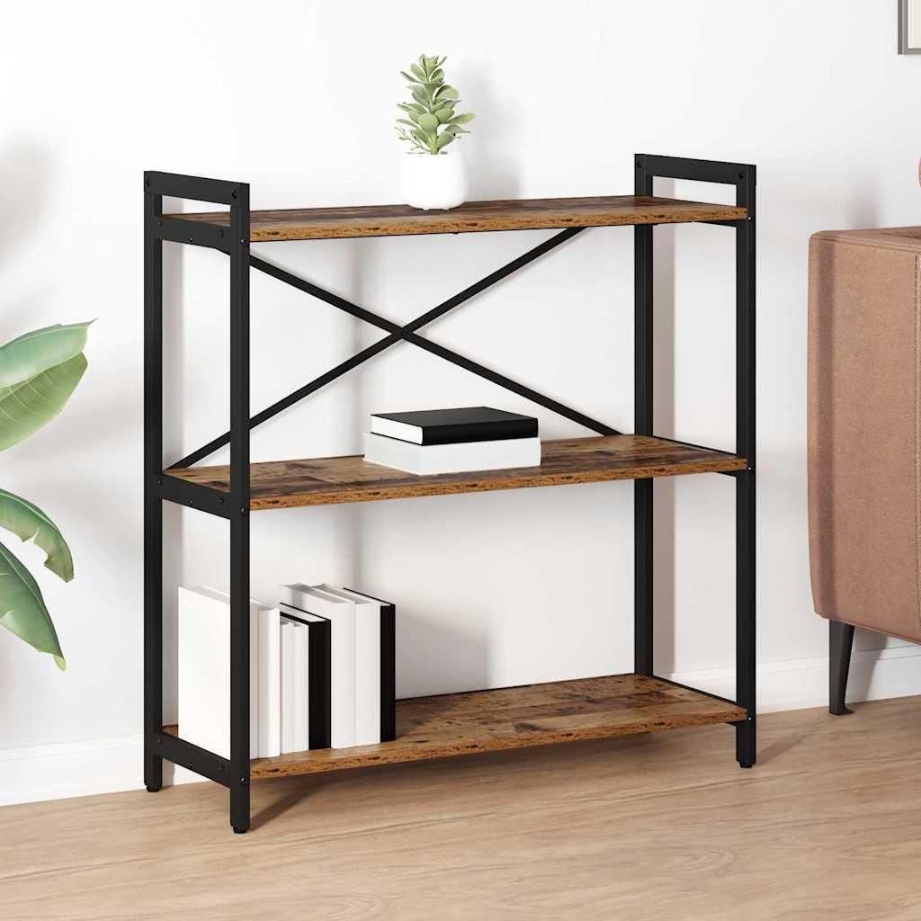 vidaXL Bücherregal Altholz 80 x 30 x 85 cm Holzwerkstoff