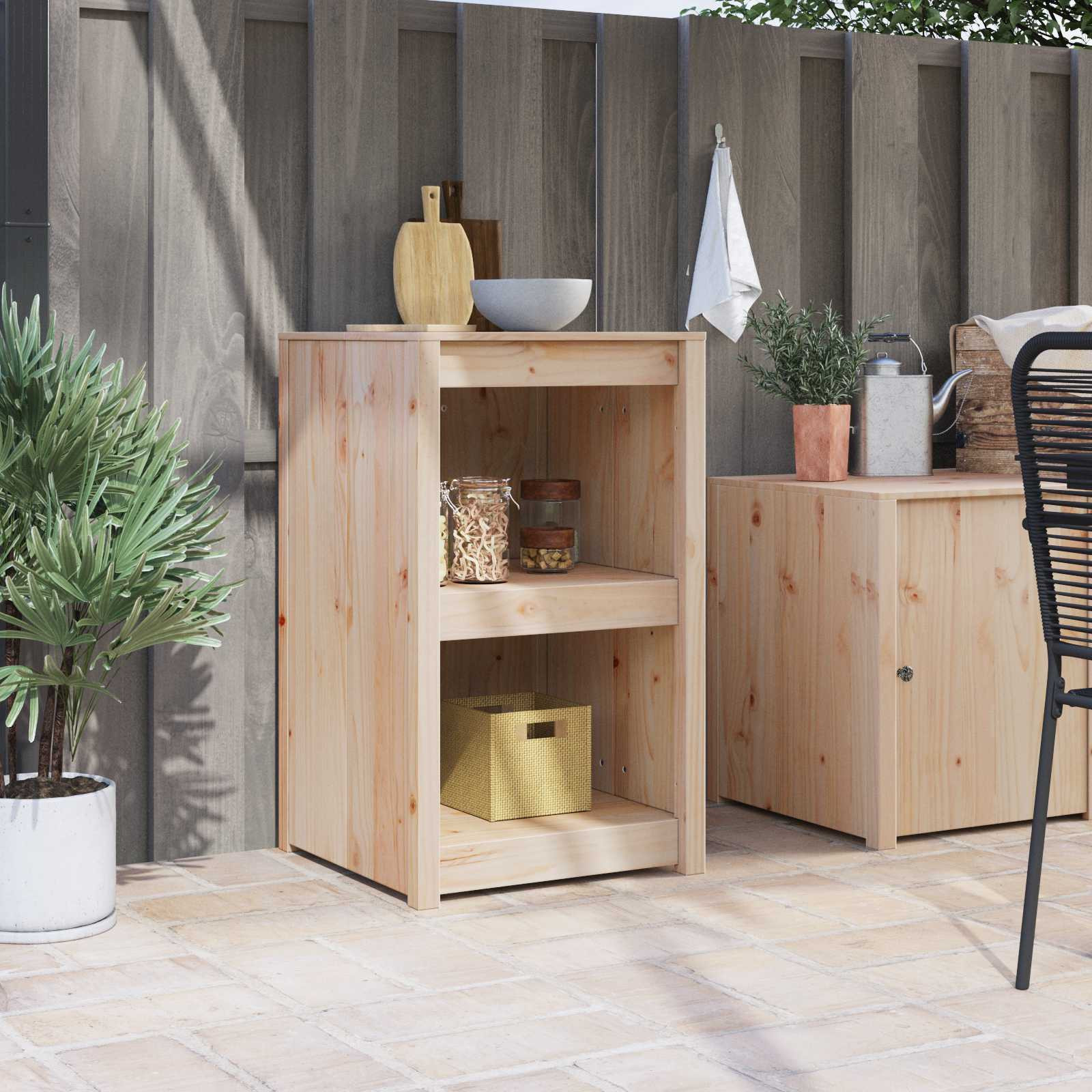 vidaXL Küchenschrank MEPPEL Braun Eichen-Optik 55 x 55 x 92 cm