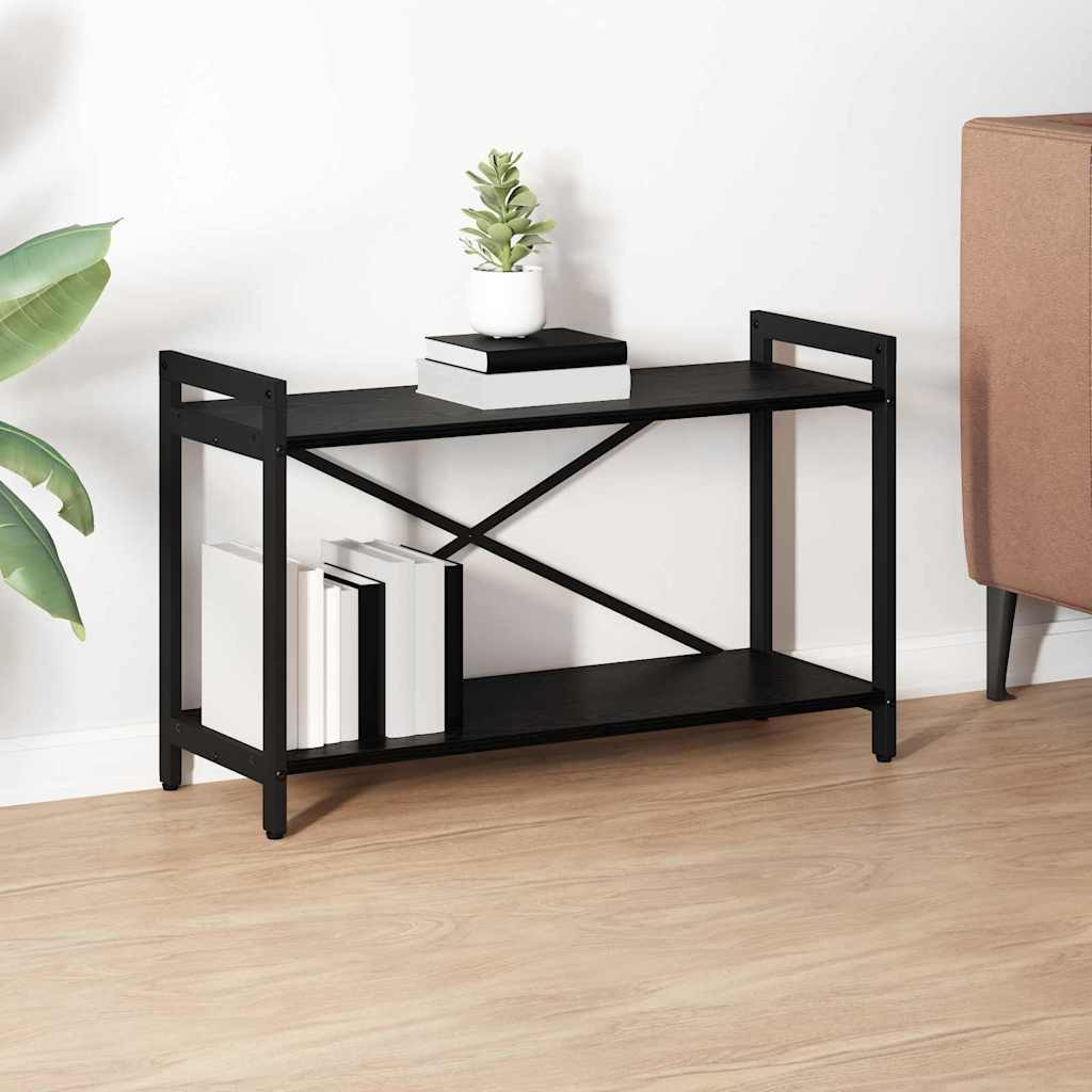 vidaXL Bücherregal Schwarz Eichen-Optik 80 x 30 x 50 cm Holzwerkstoff