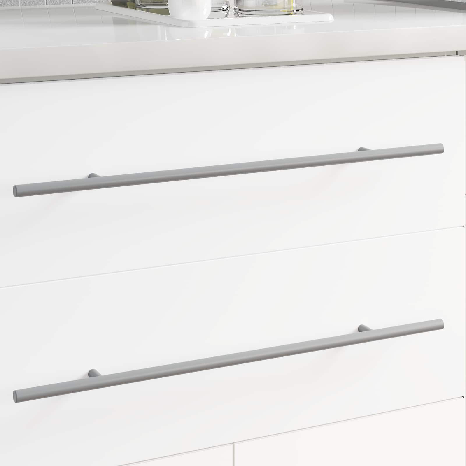 vidaXL Griff 2 pcs Silber 500 mm Stahl