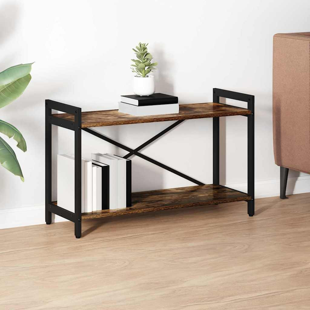 vidaXL Bücherregal Geräucherte Eiche 80 x 30 x 50 cm Holzwerkstoff