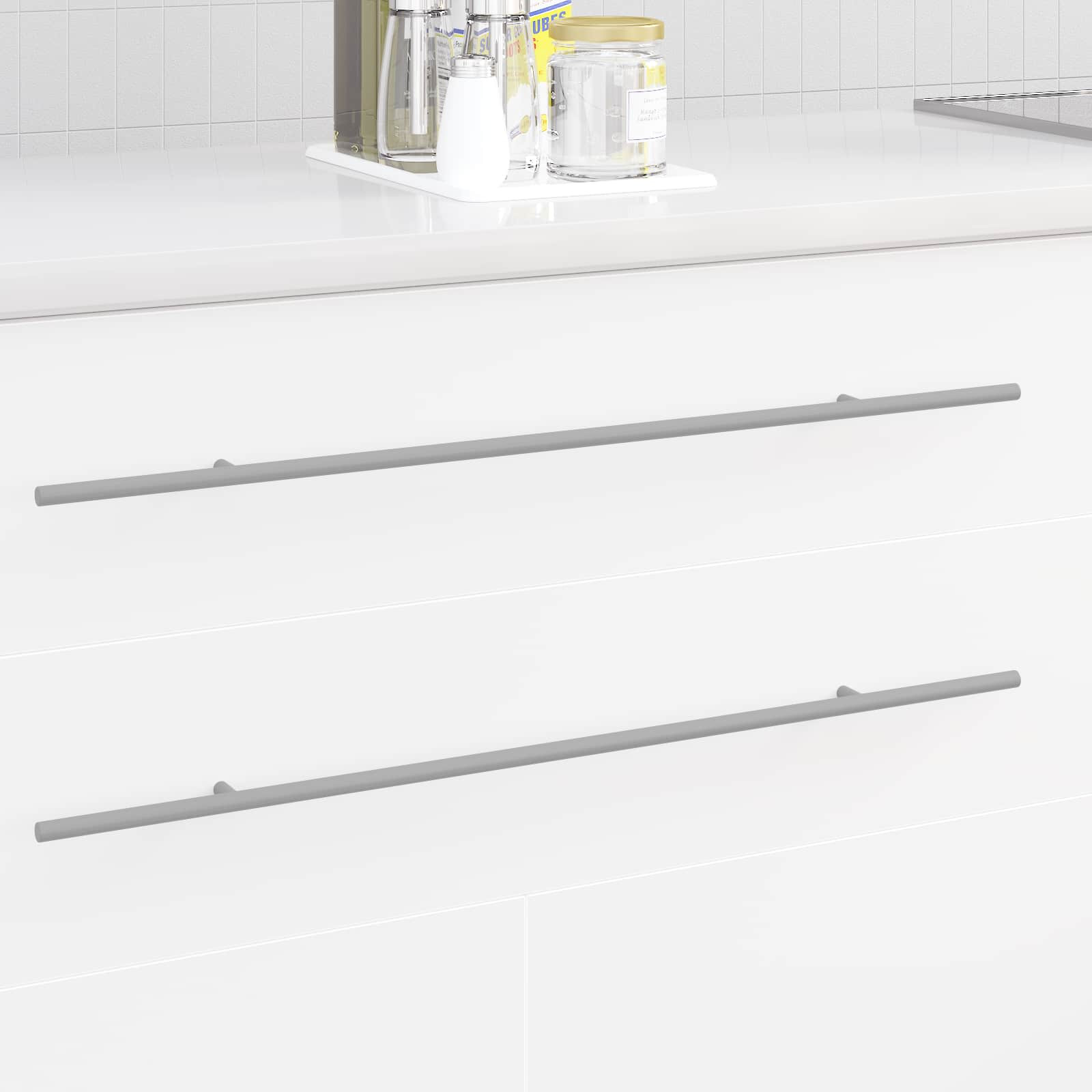 vidaXL Schrankgriff 2 pcs Silber 700 mm Edelstahl