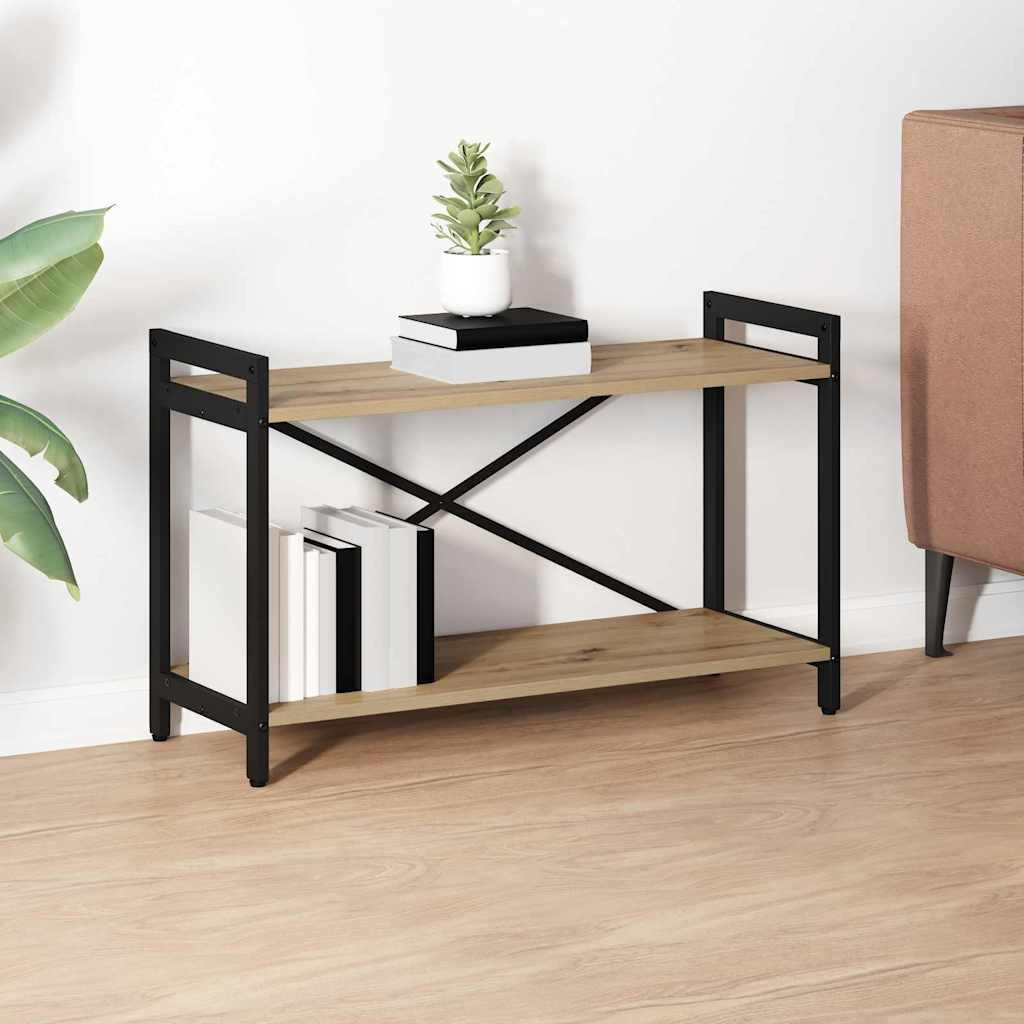 vidaXL Bücherregal 80 x 30 x 50 cm Holzwerkstoff Artisan-Eiche