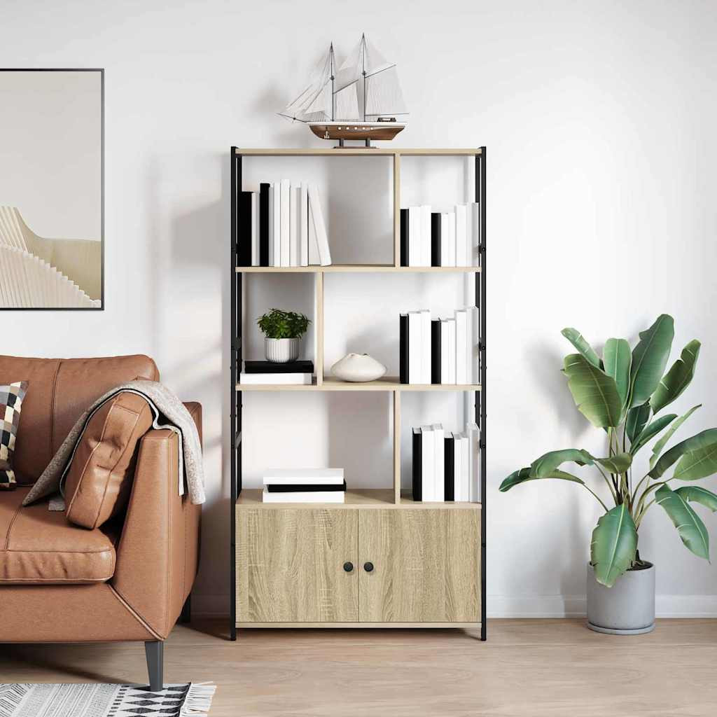 vidaXL Bücherregal Sonoma-Eiche 80 x 30 x 155,5 cm Holzwerkstoff