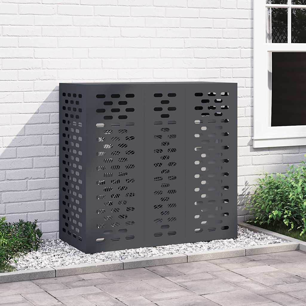 vidaXL Klimaanlagenabdeckung Anthrazit 110 x 50 x 105 cm