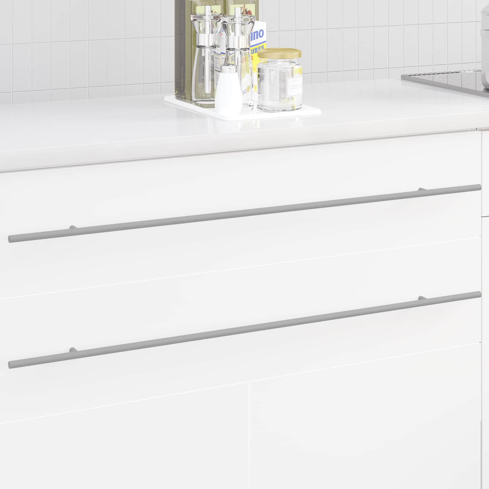 vidaXL Schrankgriff 12 pcs Silber 900 mm Edelstahl