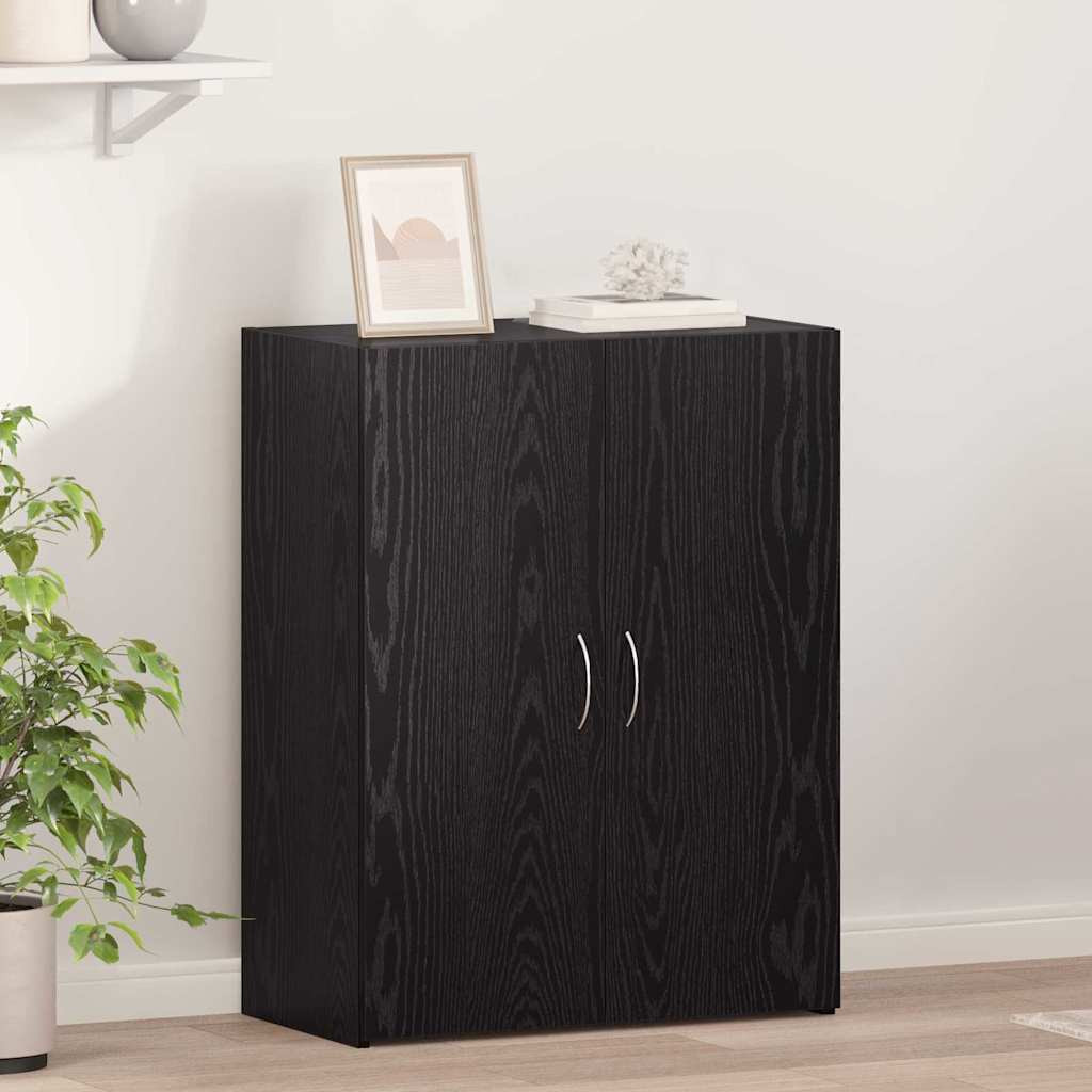 vidaXL Büroschrank Schwarze Eiche 70 x 32 x 77.5 cm Holzwerkstoff