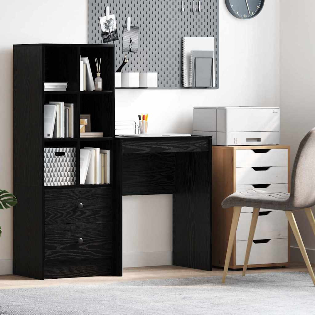 vidaXL Schreibtisch Schwarz Eichen-Optik 60 x 40 x 76 cm