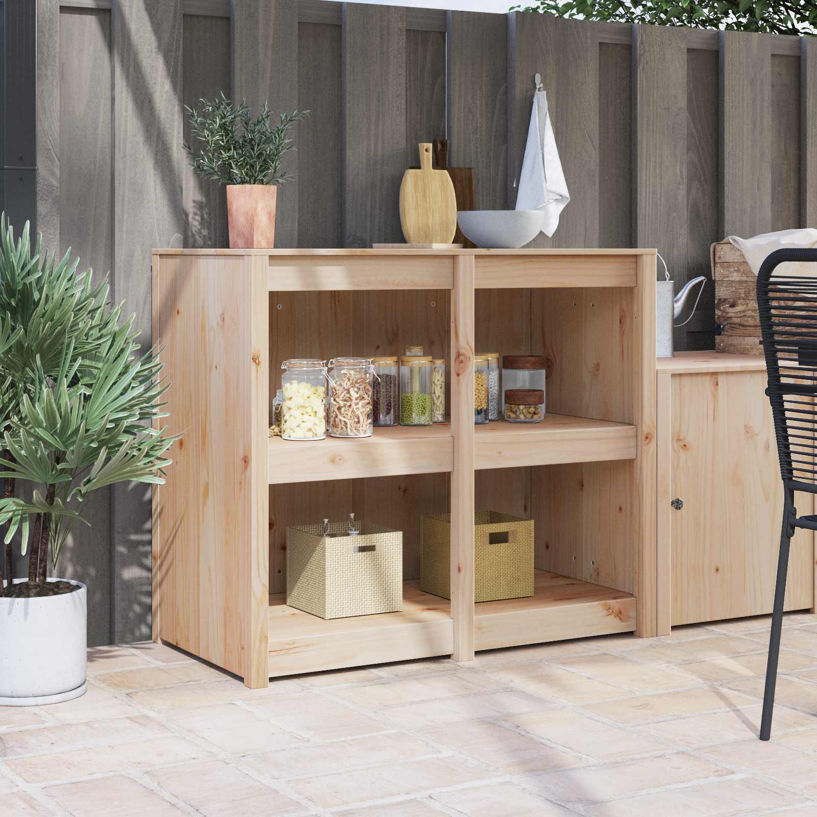 vidaXL Küchenschrank MEPPEL Braun Eichen-Optik 106 x 55 x 92 cm