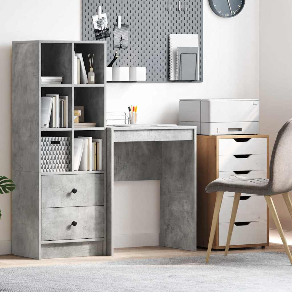 vidaXL Schreibtisch Beton Grau 60 x 40 x 76 cm