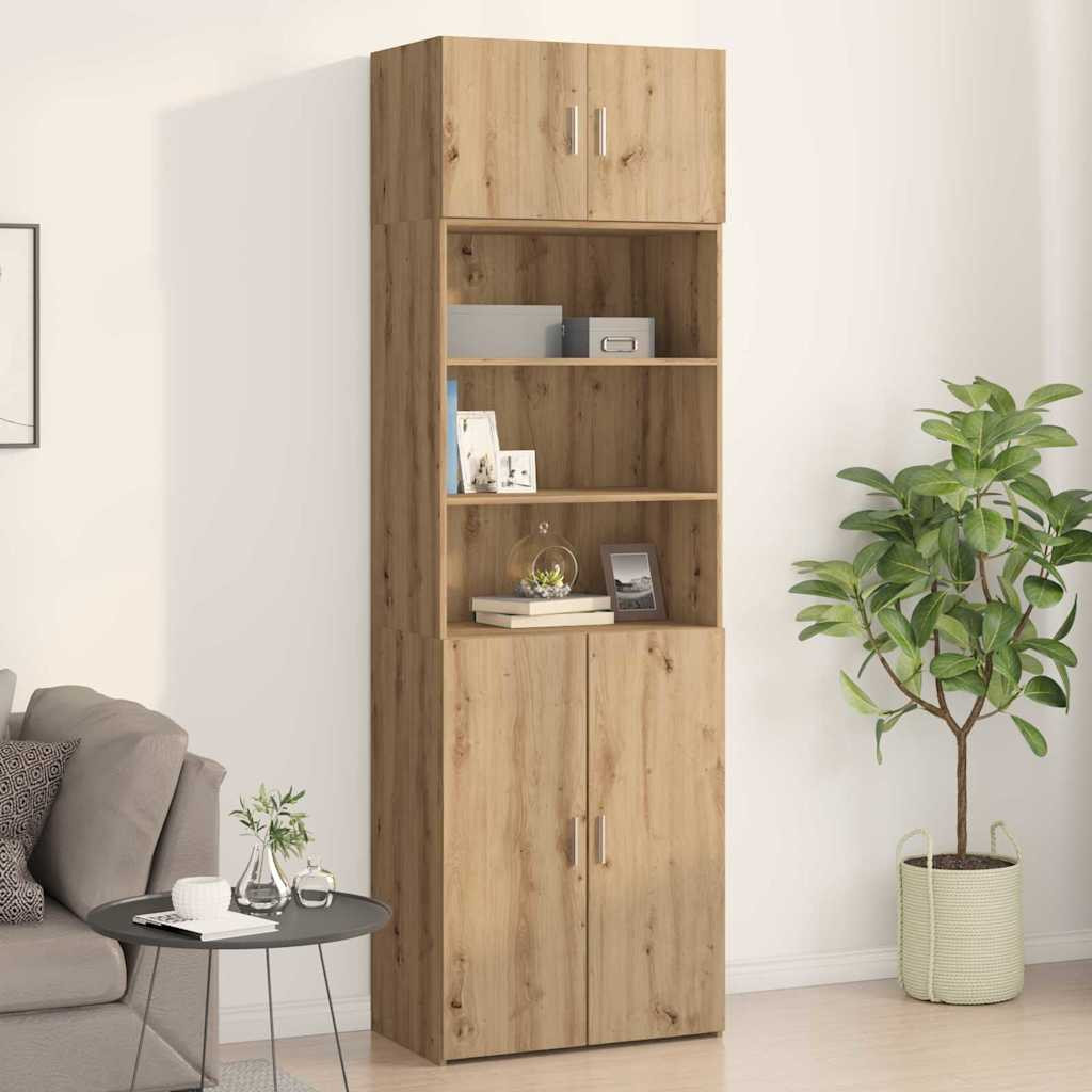 vidaXL Wandschrank Artisan-Eiche 70 x 42,5 x 40 cm Holzwerkstoff