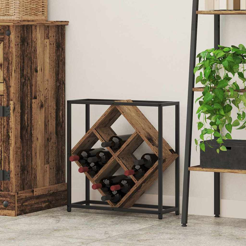 vidaXL Weinregal Altholz 51 x 18 x 52,5 cm Holzwerkstoff