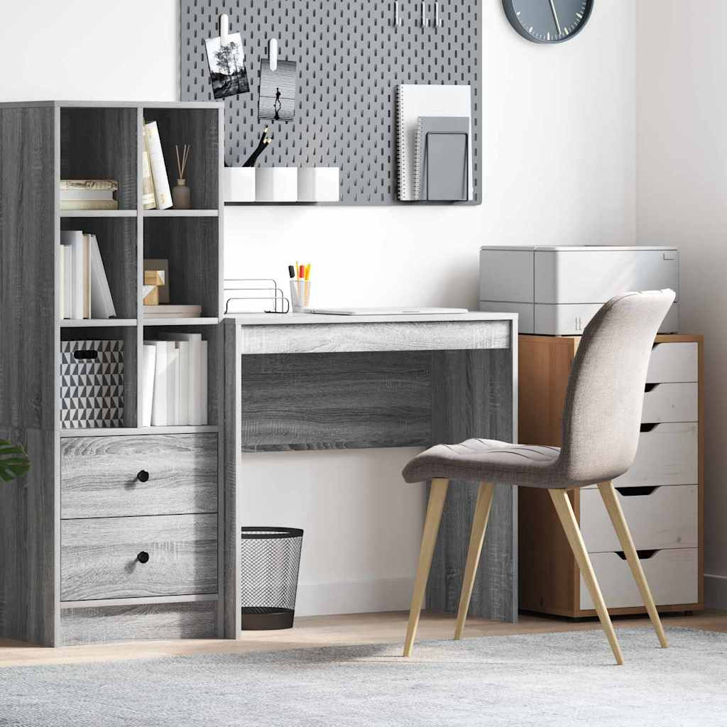 vidaXL Schreibtisch Graues Sonoma 80 x 40 x 76 cm