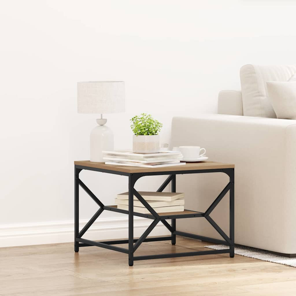 vidaXL Couchtisch Artisan-Eiche 51 x 50 x 40 cm