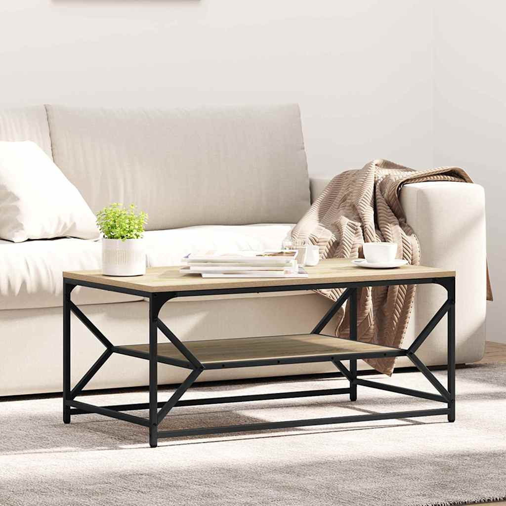 vidaXL Couchtisch Sonoma-Eiche 90 x 50 x 40 cm