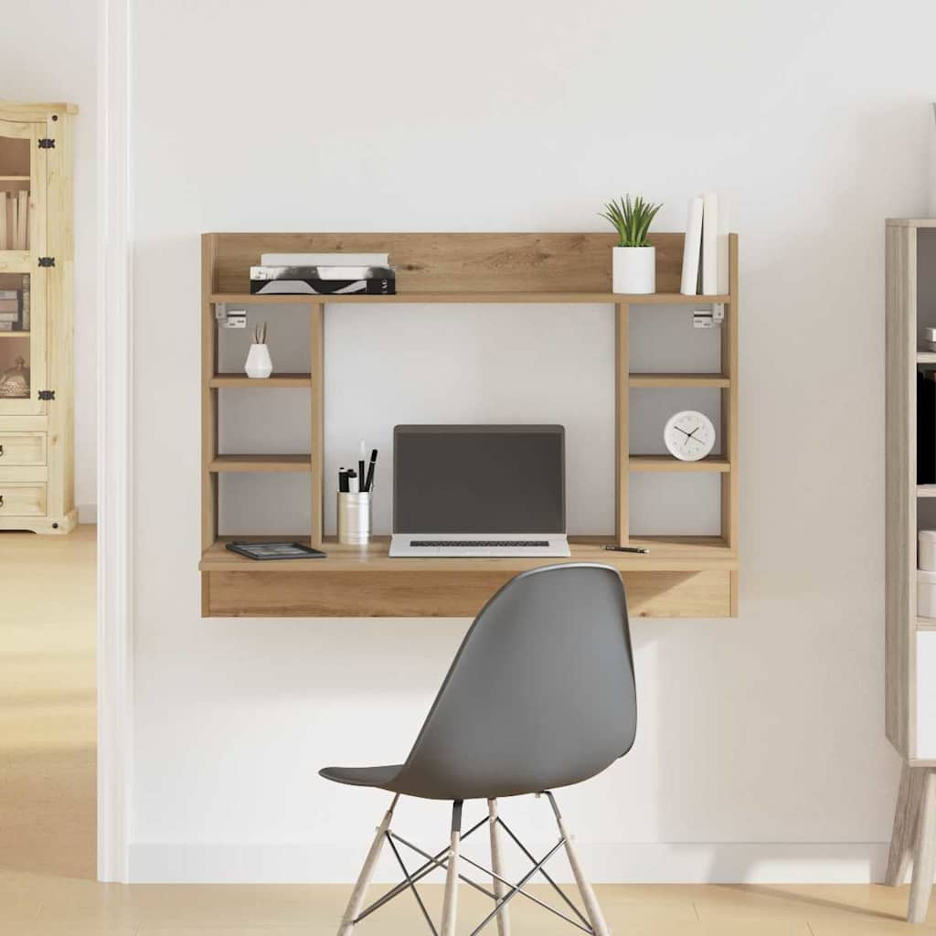 vidaXL Wandtisch Artisan-Eiche Holzwerkstoff 105 x 48 x 75 cm