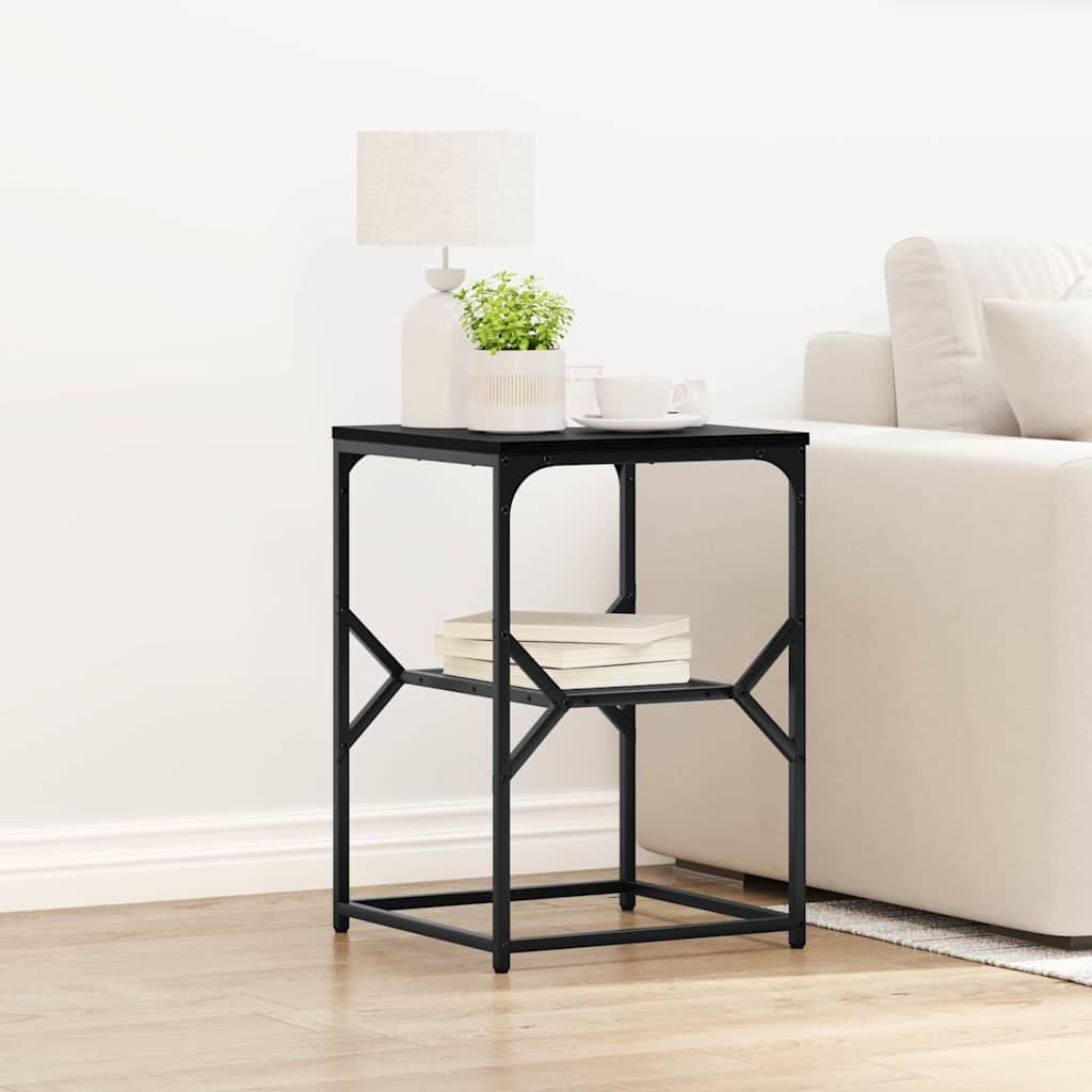 vidaXL Beistelltisch Schwarz Eichen-Optik 41 x 40 x 60 cm