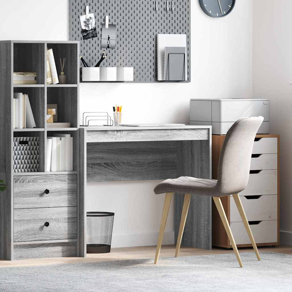 vidaXL Schreibtisch Graues Sonoma 90 x 40 x 76 cm