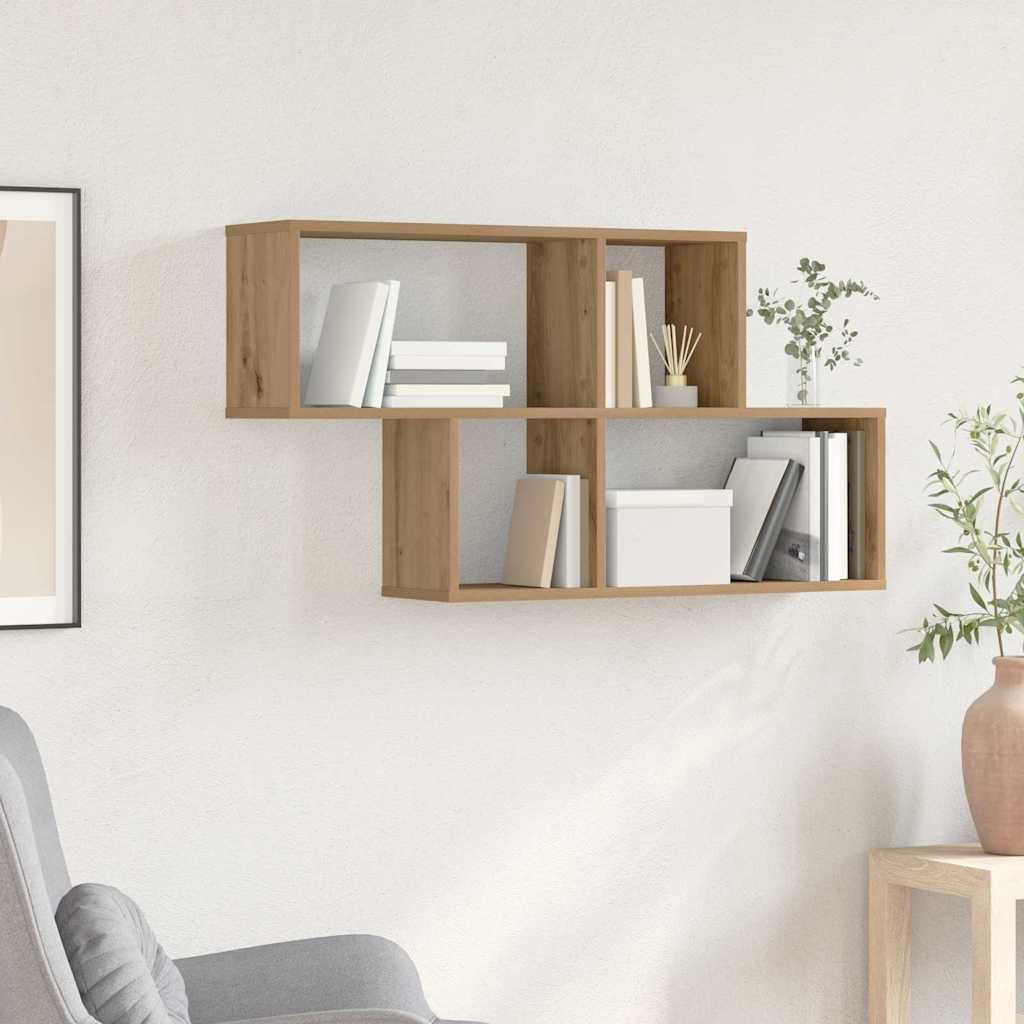 vidaXL Wandregal Wandhalterung Braun Holzwerkstoff