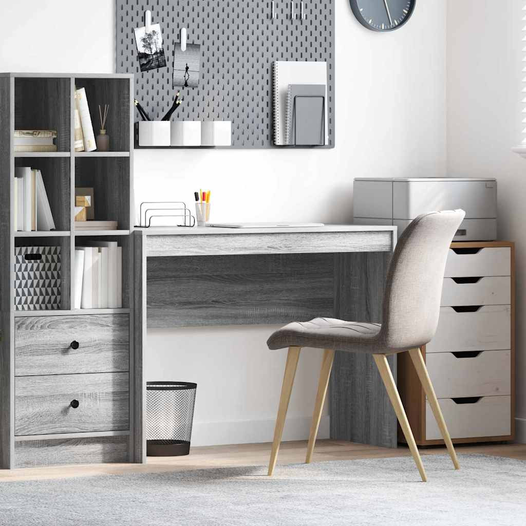 vidaXL Schreibtisch Graues Sonoma 100 x 40 x 76 cm