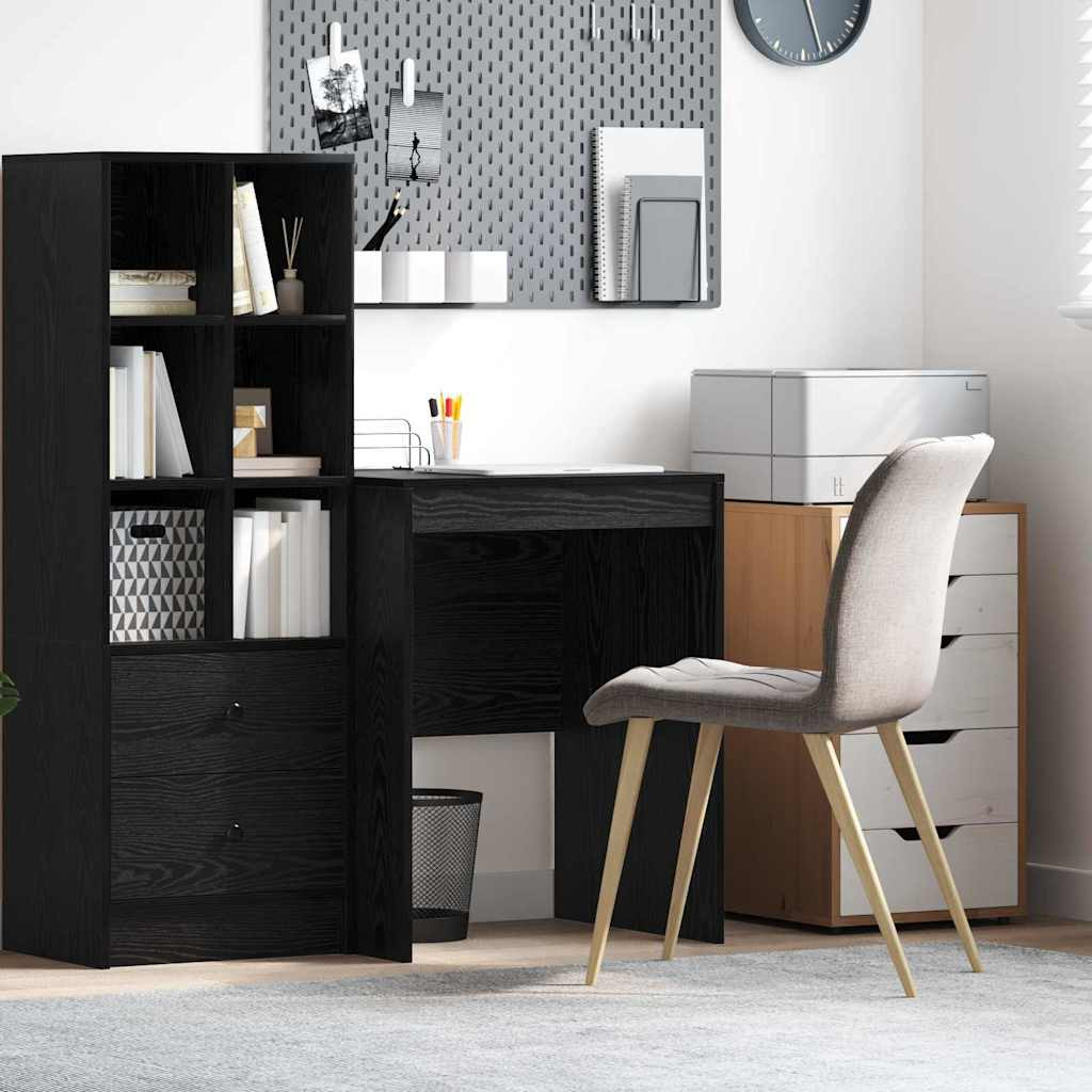 vidaXL Schreibtisch Schwarz Eichen-Optik 60 x 50 x 76 cm