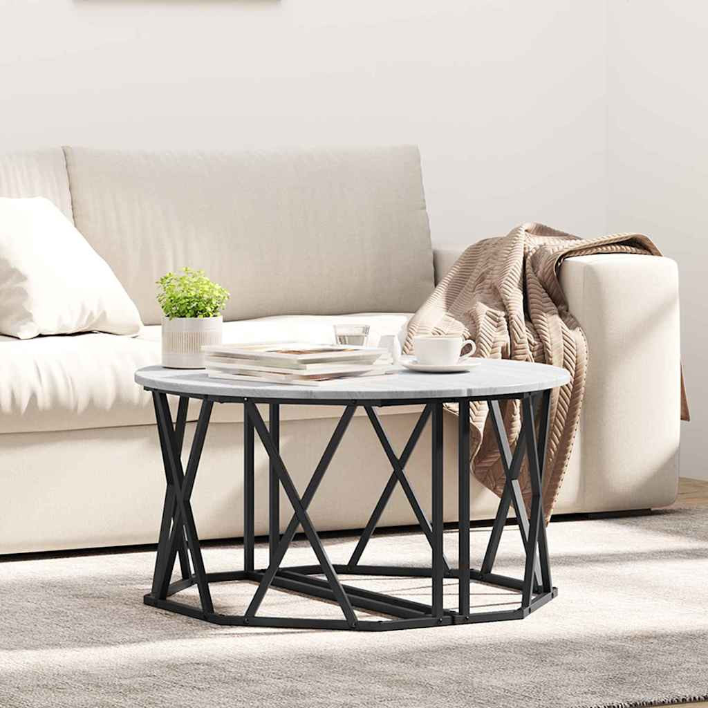 vidaXL Couchtisch Graues Sonoma 80 x 80 x 42 cm